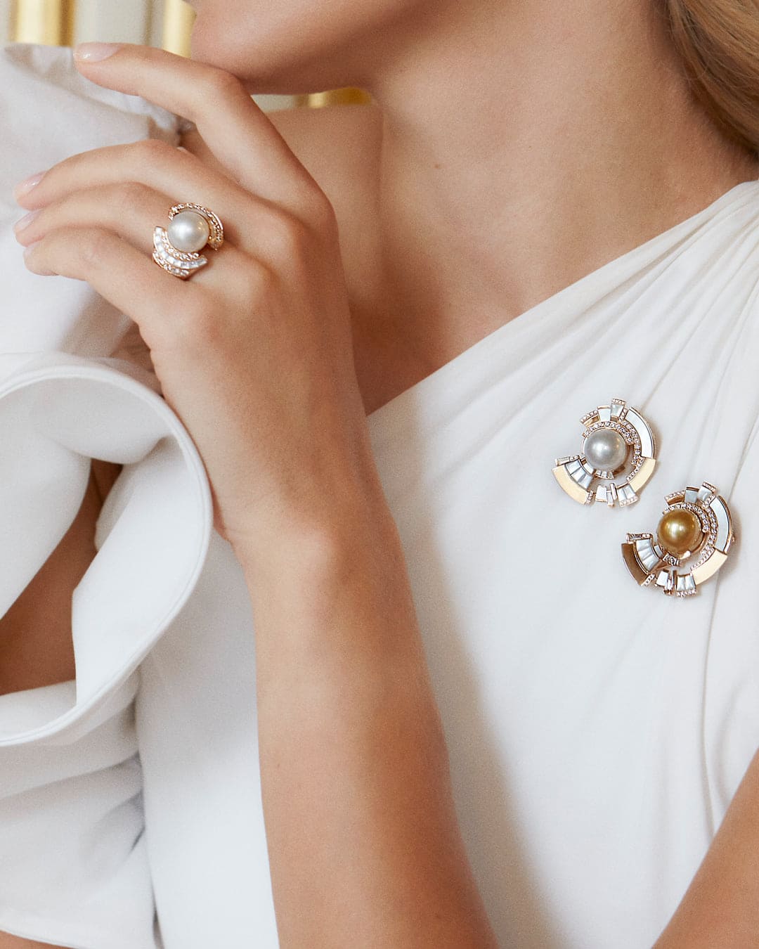 pearl jewelry set - Chaumet