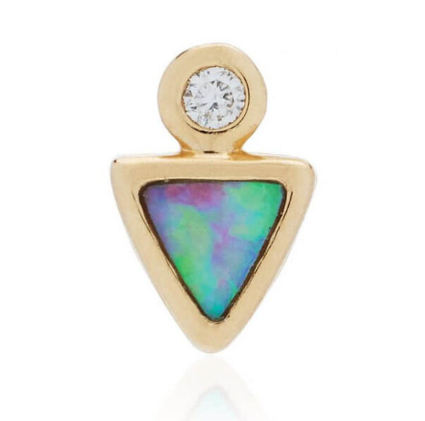 Pamela Love Gold, Diamond, Opal earring