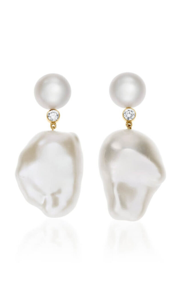 Sophie Bille Brahe baroque pearls earrings