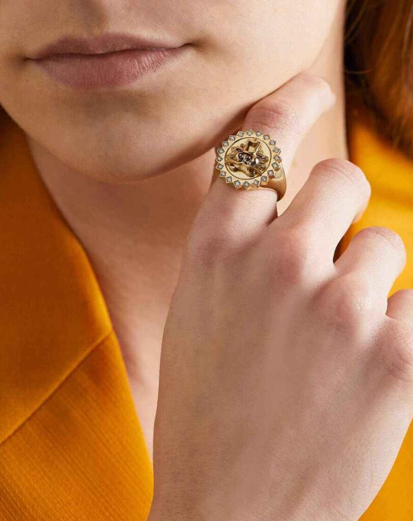 Storrow Leo Lion signet ring