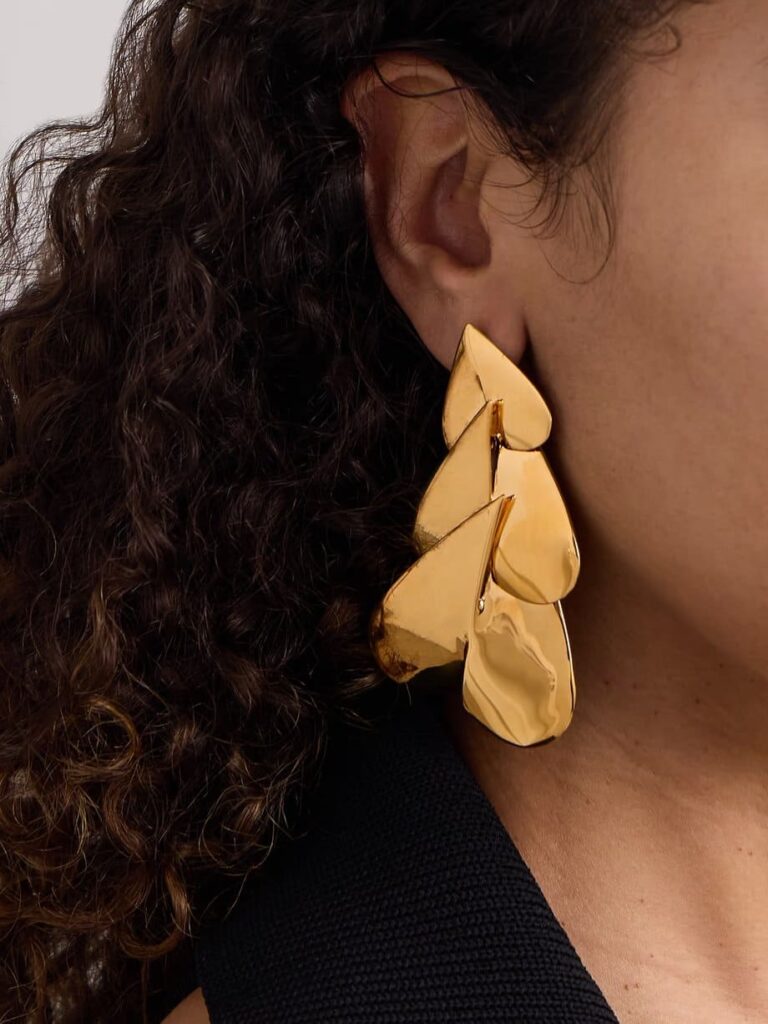 Alaïa – Nested Gold-Tone Earrings