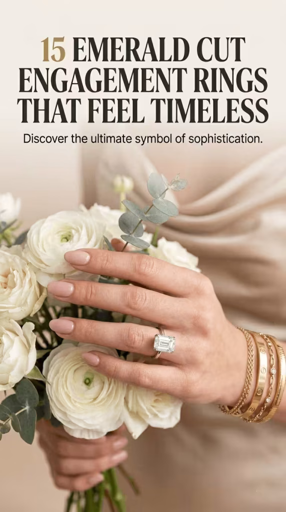 emerald cut diamond engagement ring