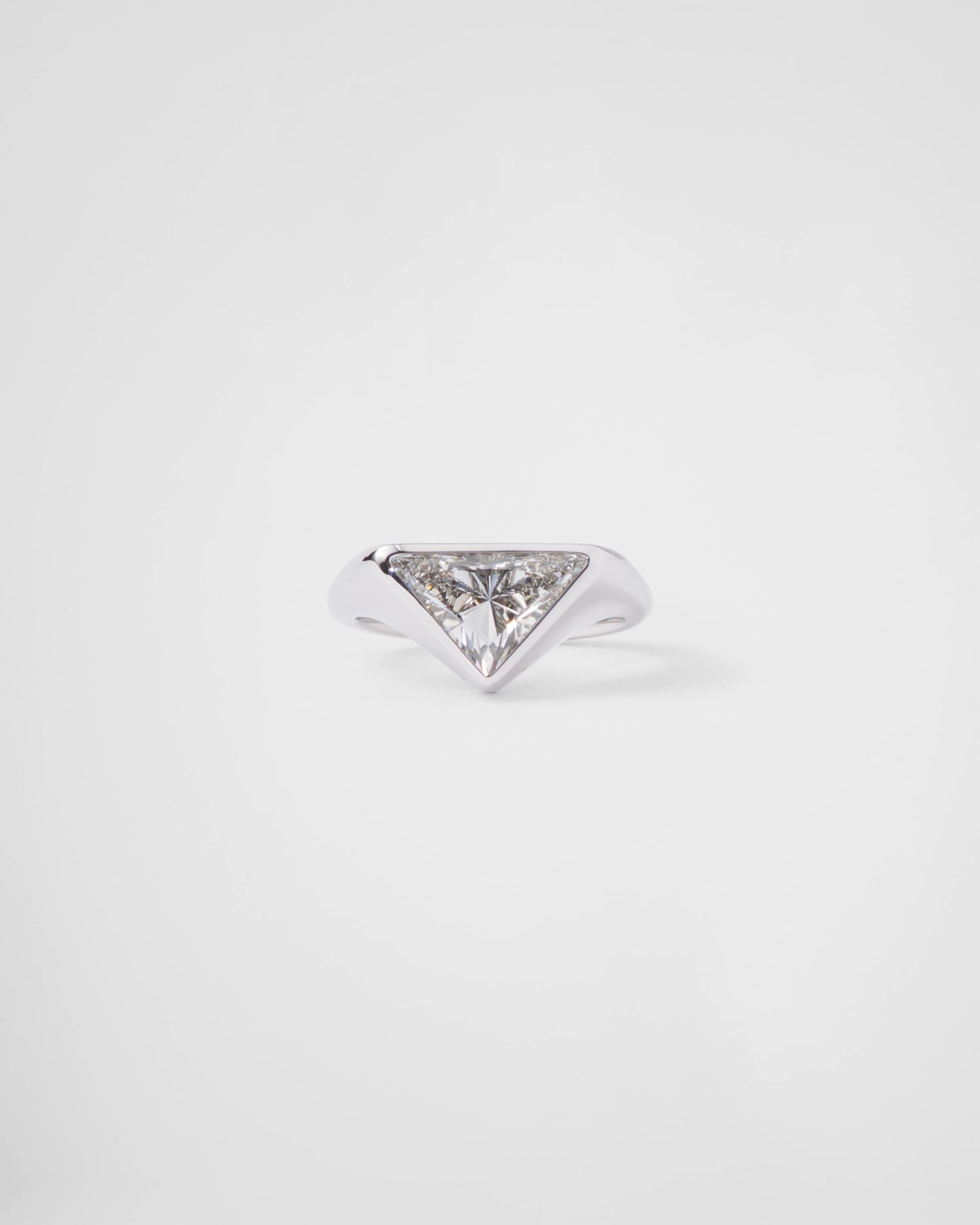 Prada Eternal Gold recycled white-gold ring with 3.28-carat Prada Cut laboratory-grown diamond