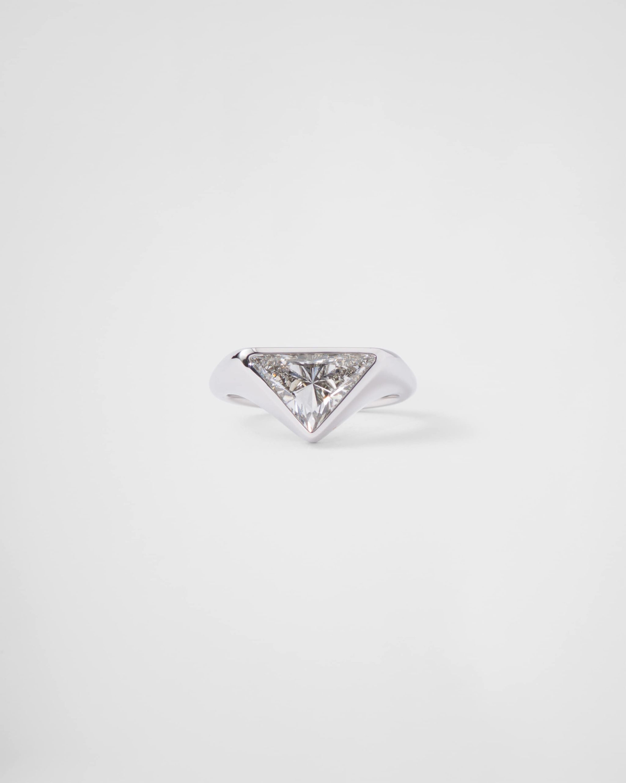 Prada Eternal Gold recycled white-gold ring with 3.28-carat Prada Cut laboratory-grown diamond