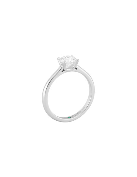 C de Courbet four-prong laboratory-grown diamond engagement ring in recycled white gold
